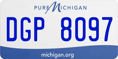 MI license plate DGP8097