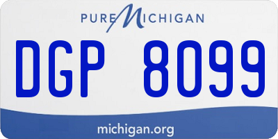 MI license plate DGP8099
