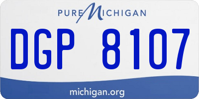 MI license plate DGP8107