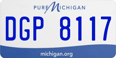 MI license plate DGP8117
