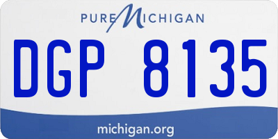 MI license plate DGP8135