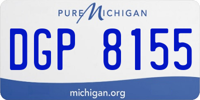 MI license plate DGP8155