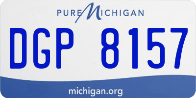 MI license plate DGP8157