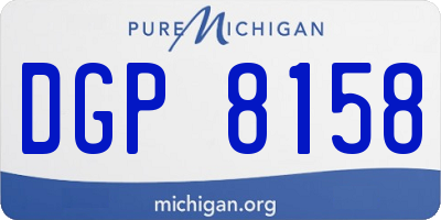 MI license plate DGP8158