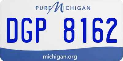 MI license plate DGP8162