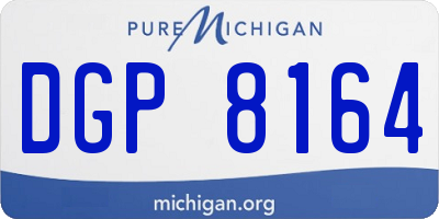 MI license plate DGP8164
