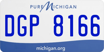 MI license plate DGP8166
