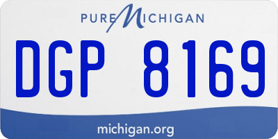 MI license plate DGP8169