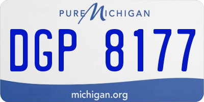 MI license plate DGP8177