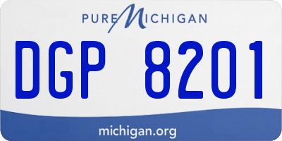 MI license plate DGP8201