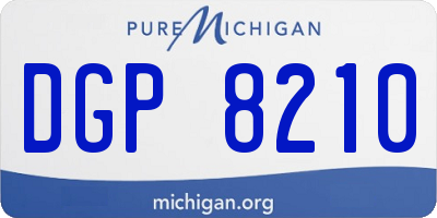 MI license plate DGP8210