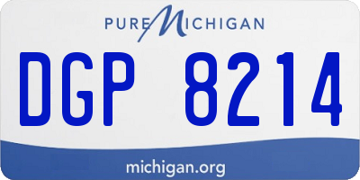 MI license plate DGP8214