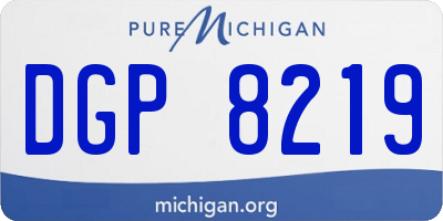 MI license plate DGP8219