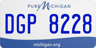 MI license plate DGP8228