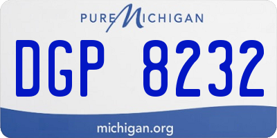 MI license plate DGP8232