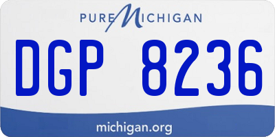 MI license plate DGP8236