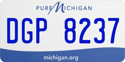 MI license plate DGP8237