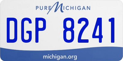 MI license plate DGP8241