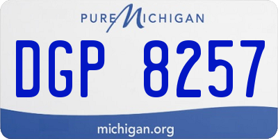 MI license plate DGP8257