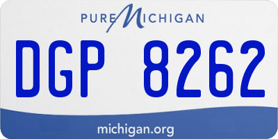 MI license plate DGP8262