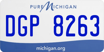 MI license plate DGP8263