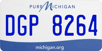 MI license plate DGP8264