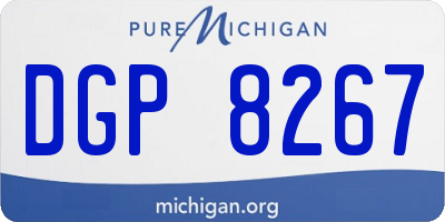 MI license plate DGP8267