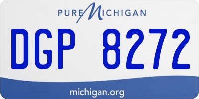 MI license plate DGP8272