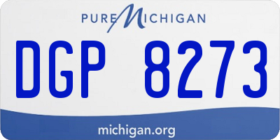 MI license plate DGP8273
