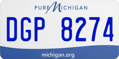 MI license plate DGP8274