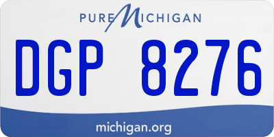 MI license plate DGP8276