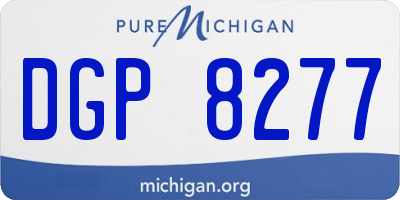 MI license plate DGP8277