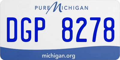 MI license plate DGP8278