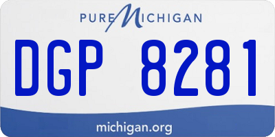 MI license plate DGP8281