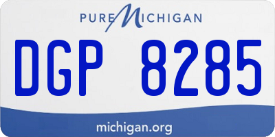 MI license plate DGP8285