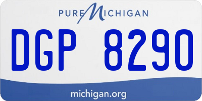 MI license plate DGP8290