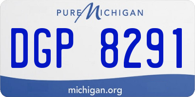 MI license plate DGP8291