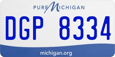 MI license plate DGP8334