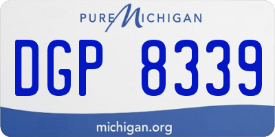 MI license plate DGP8339