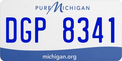 MI license plate DGP8341