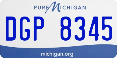 MI license plate DGP8345