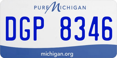 MI license plate DGP8346
