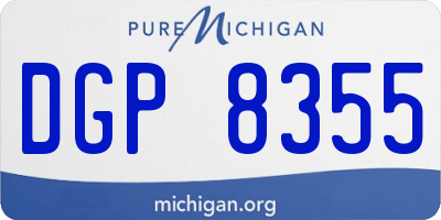 MI license plate DGP8355