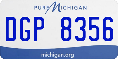 MI license plate DGP8356