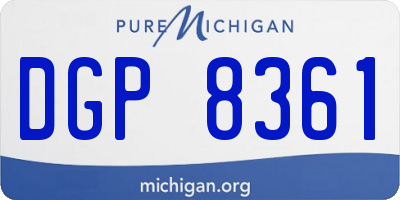 MI license plate DGP8361