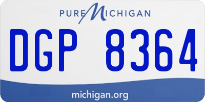 MI license plate DGP8364