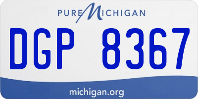 MI license plate DGP8367