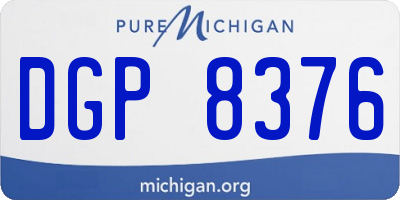 MI license plate DGP8376