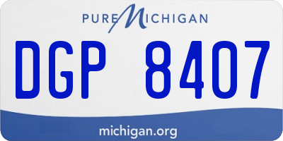 MI license plate DGP8407
