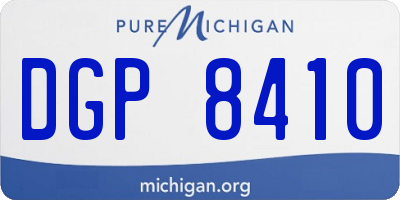 MI license plate DGP8410